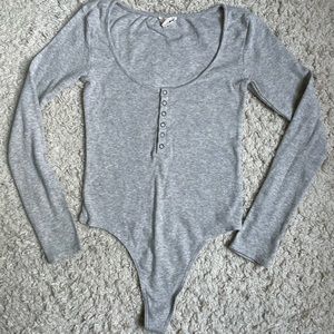 Open Edit Gray Bodysuit
